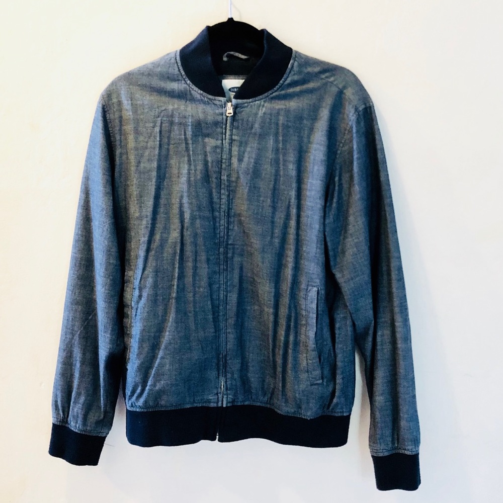 Old Navy Men’s Denim Bomber Jacket